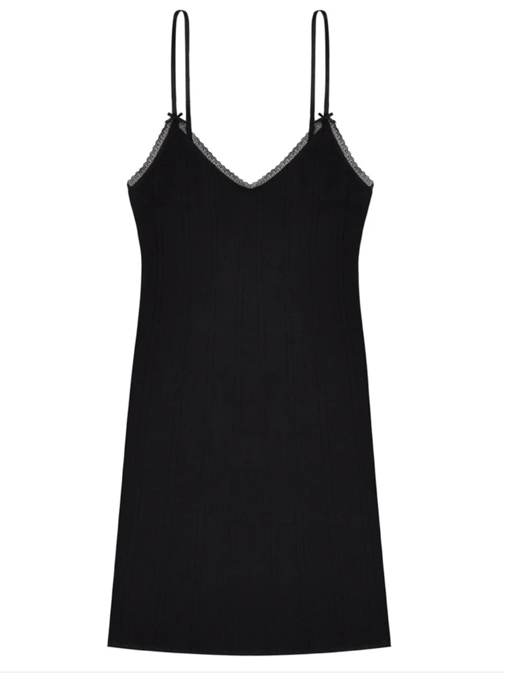 Cou cou THE CAMI SLIP
Black | Pointelle